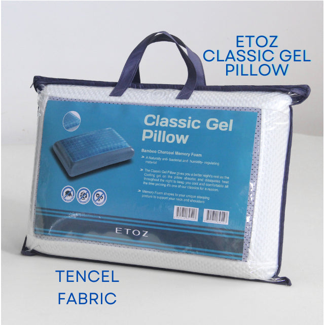 ETOZ Cooling Gel Pillow - Cooling Gel pillow -Charcoal Memory Foam Pillow