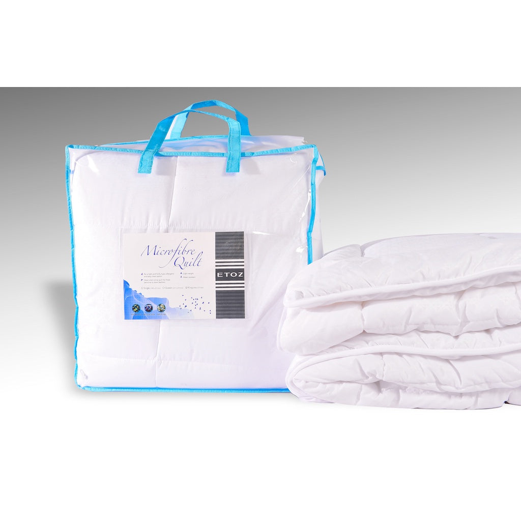ETOZ Microfibre Quilt - Machine Washable - Anti-dustmites