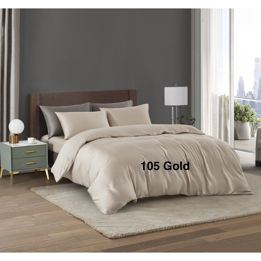 ETOZ Tencel Collection 1600TC Ultra Soft Solid Colour Bed Sheet - Tencel Fitted Bed Sheet - Tencel Quilt Cover