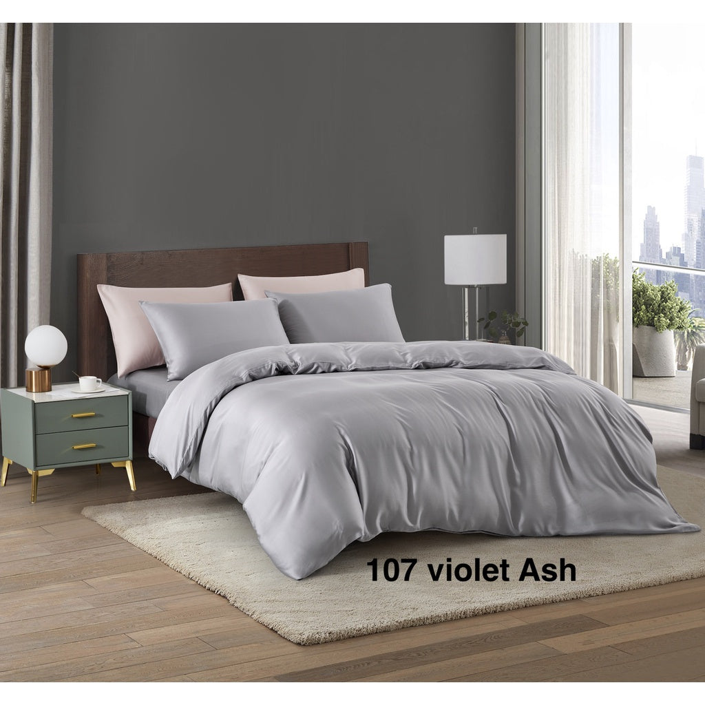 ETOZ Tencel Collection 1600TC Ultra Soft Solid Colour Bed Sheet - Tencel Fitted Bed Sheet - Tencel Quilt Cover