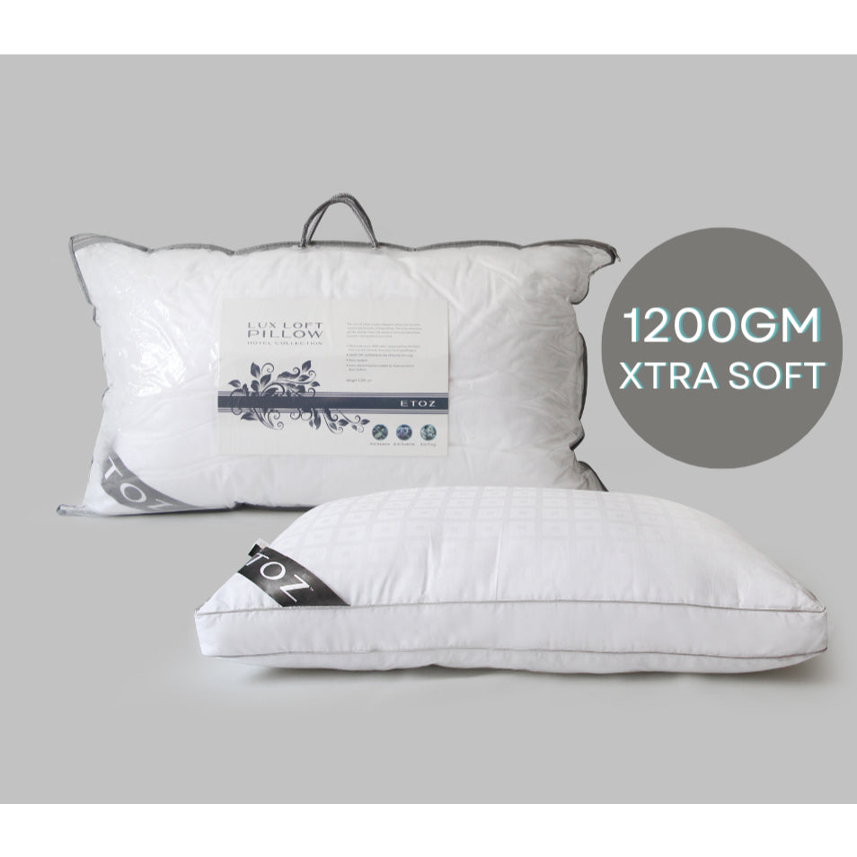 ETOZ Hotel Pillow - Down Feather Alternative Pillow - Washable Pillow- Anti Dust Mite Pillow