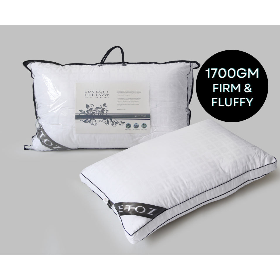 ETOZ Hotel Pillow - Down Feather Alternative Pillow - Washable Pillow- Anti Dust Mite Pillow