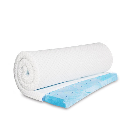 ETOZ Latex Mattress Topper - Bamboo Cotton Fabric - 4 Sizes