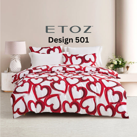 ETOZ 950TC Comforter Set (with bed sheet set) - Marble Comforter- Free Pillowcase or Bolstercase