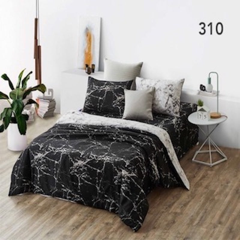 ETOZ 950TC Comforter Set (with bed sheet set) - Marble Comforter- Free Pillowcase or Bolstercase