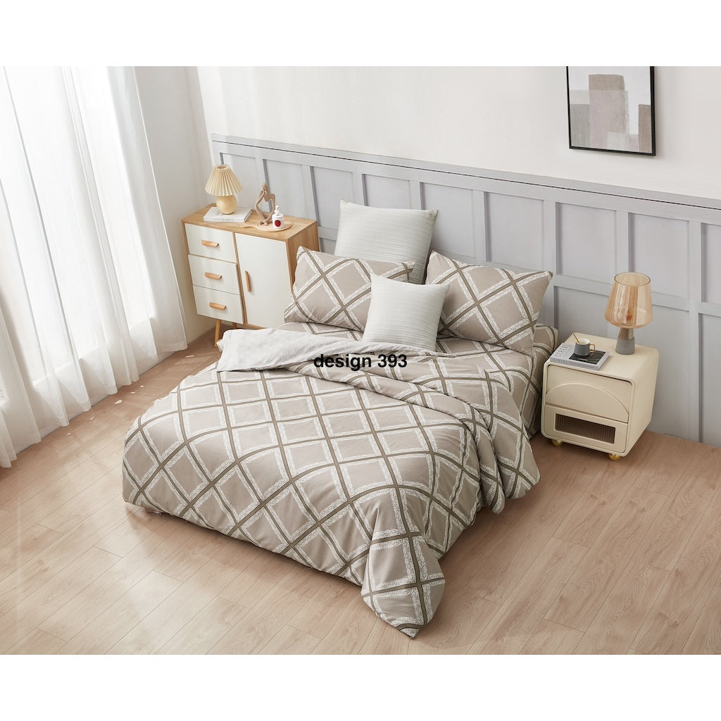 ETOZ 950TC Fitted Bed Sheet Set - Quilt Cover sold Separately -Marble Bedsheet Set- Fits up to 16 inches Mattress