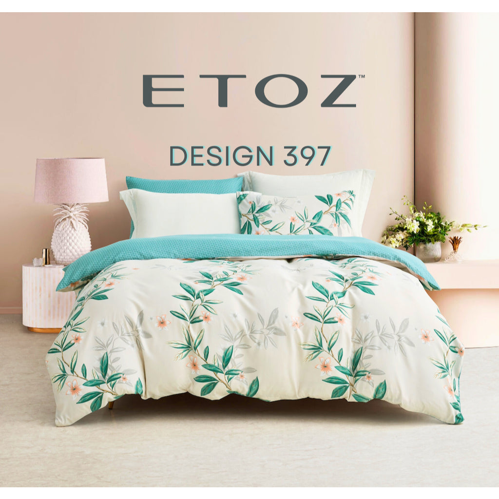 ETOZ 950TC Fitted Bed Sheet Set - Quilt Cover sold Separately -Marble Bedsheet Set- Fits up to 16 inches Mattress