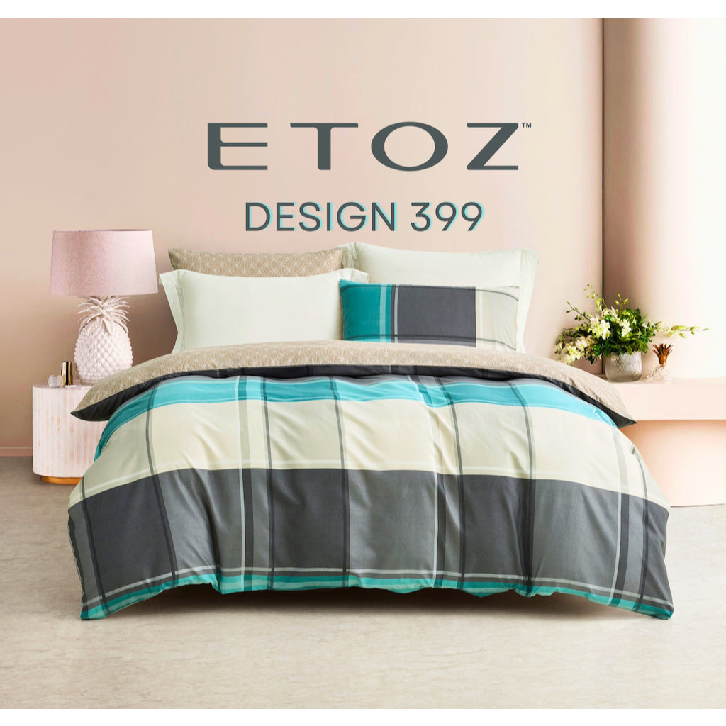 ETOZ 950TC Fitted Bed Sheet Set - Quilt Cover sold Separately -Marble Bedsheet Set- Fits up to 16 inches Mattress