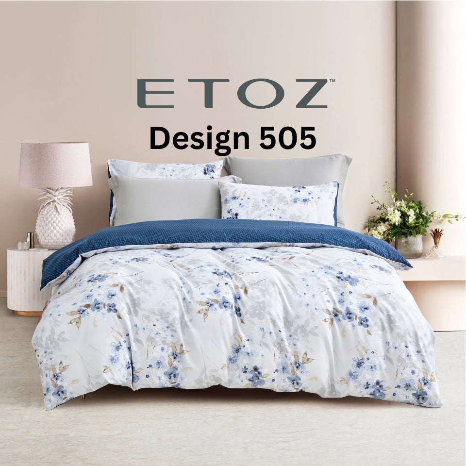 ETOZ 950TC Fitted Bed Sheet Set - Quilt Cover sold Separately -Marble Bedsheet Set- Fits up to 16 inches Mattress
