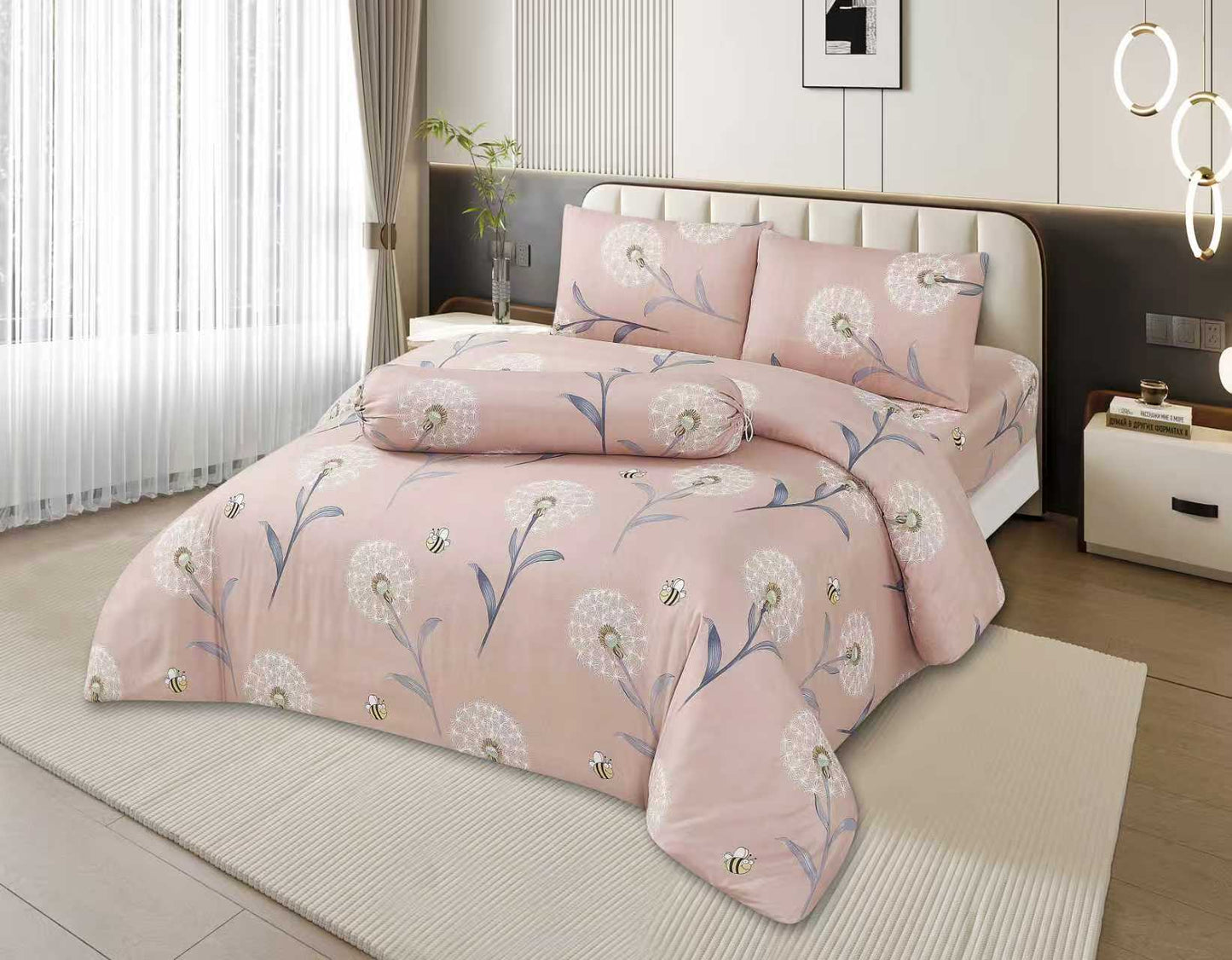 ETOZ 950TC Comforter Set (with bed sheet set) - Marble Comforter- Free Pillowcase or Bolstercase