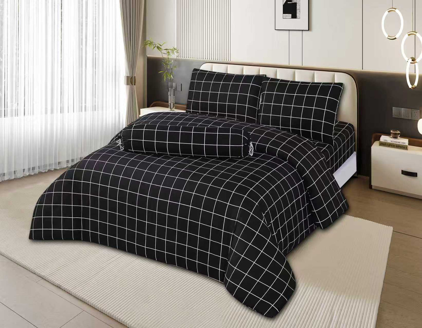 ETOZ 950TC Comforter Set (with bed sheet set) - Marble Comforter- Free Pillowcase or Bolstercase