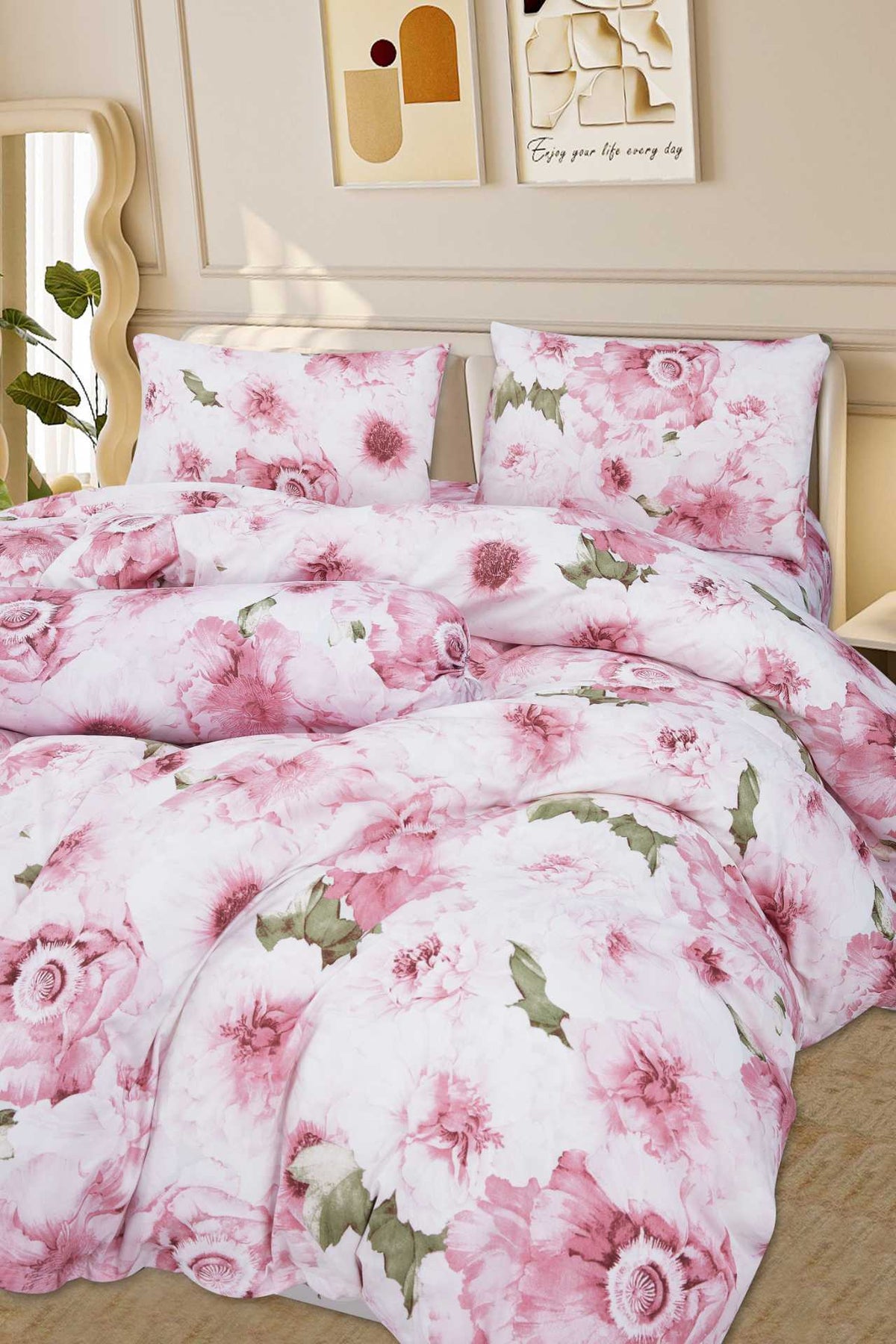 ETOZ 950TC Comforter Set (with bed sheet set) - Marble Comforter- Free Pillowcase or Bolstercase