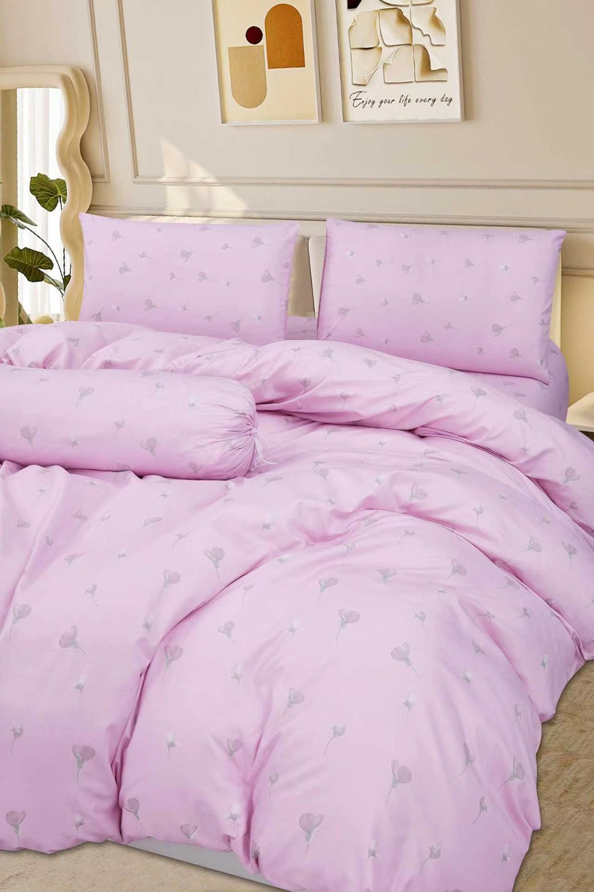 ETOZ 950TC Fitted Bed Sheet Set - Quilt Cover sold Separately -Marble Bedsheet Set- Fits up to 16 inches Mattress