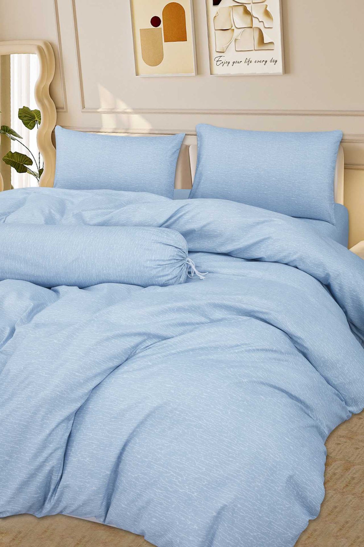 ETOZ 950TC Comforter Set (with bed sheet set) - Marble Comforter- Free Pillowcase or Bolstercase